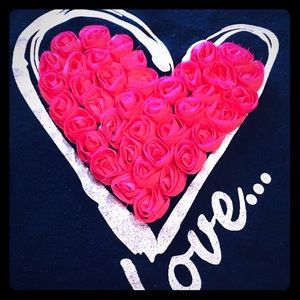 Healthtex “Love...” black/pink long sleeve